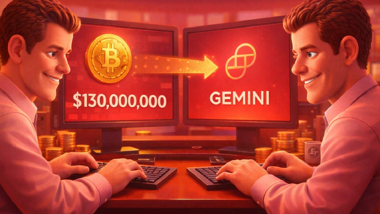 Irmãos Winklevoss movimentam US$ 130 milhões em Bitcoin para carteiras da Gemini