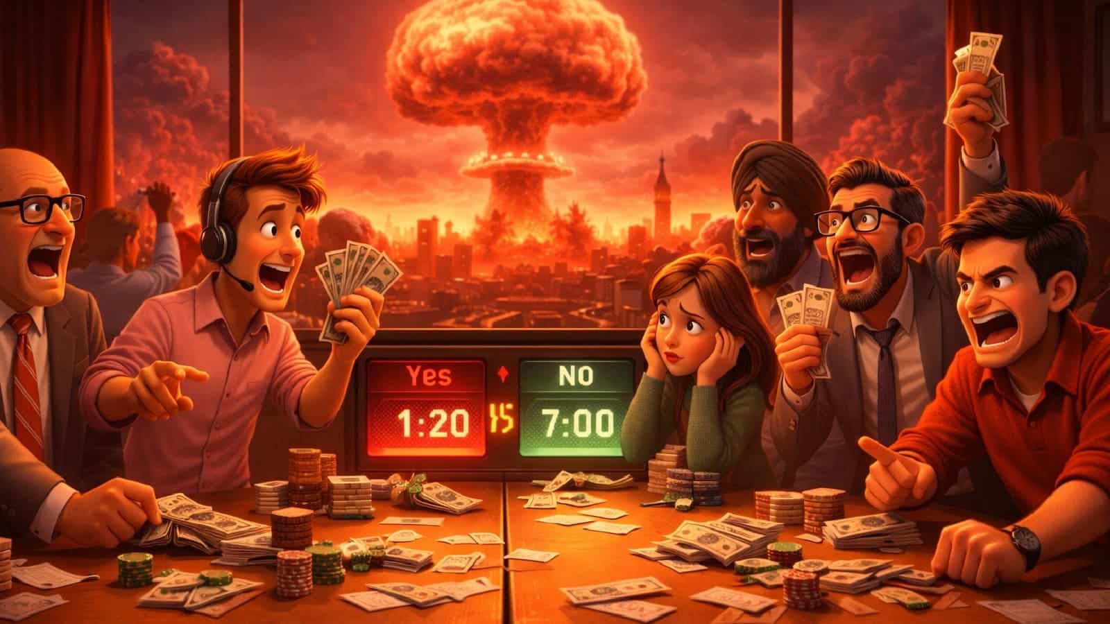 Polymarket remove mercado sobre detonação nuclear após críticas e pressão pública