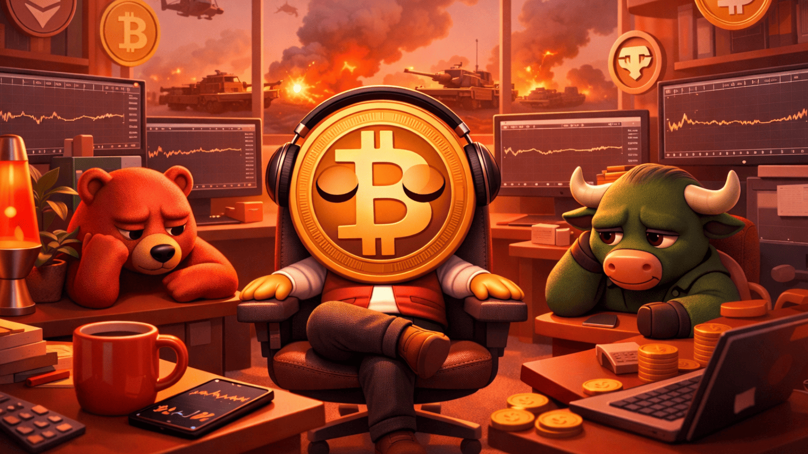 A estranha calma do mercado cripto diante do risco de guerra