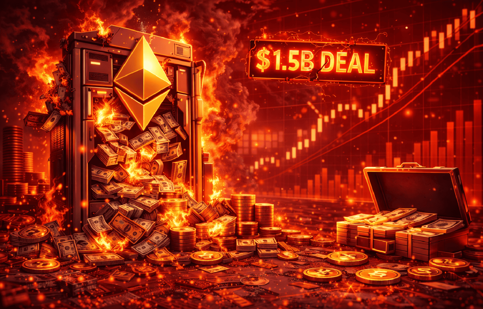 Acordo de US$ 1,5 bilhão para tesouro do Ethereum na Ether Machine fracassa