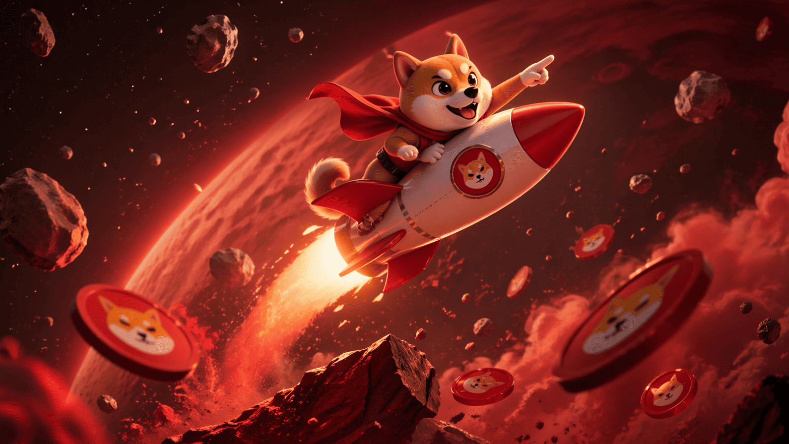 Asteroid Shiba dispara 68.000% e expõe risco extremo das memecoins