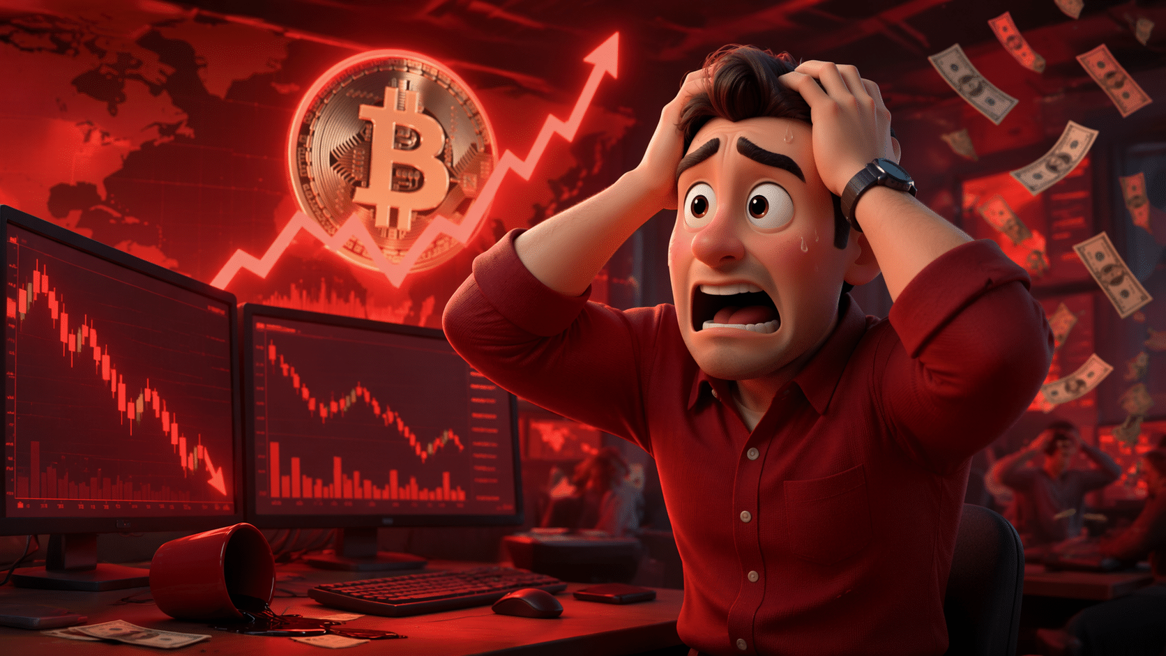 Bitcoin alta e queda