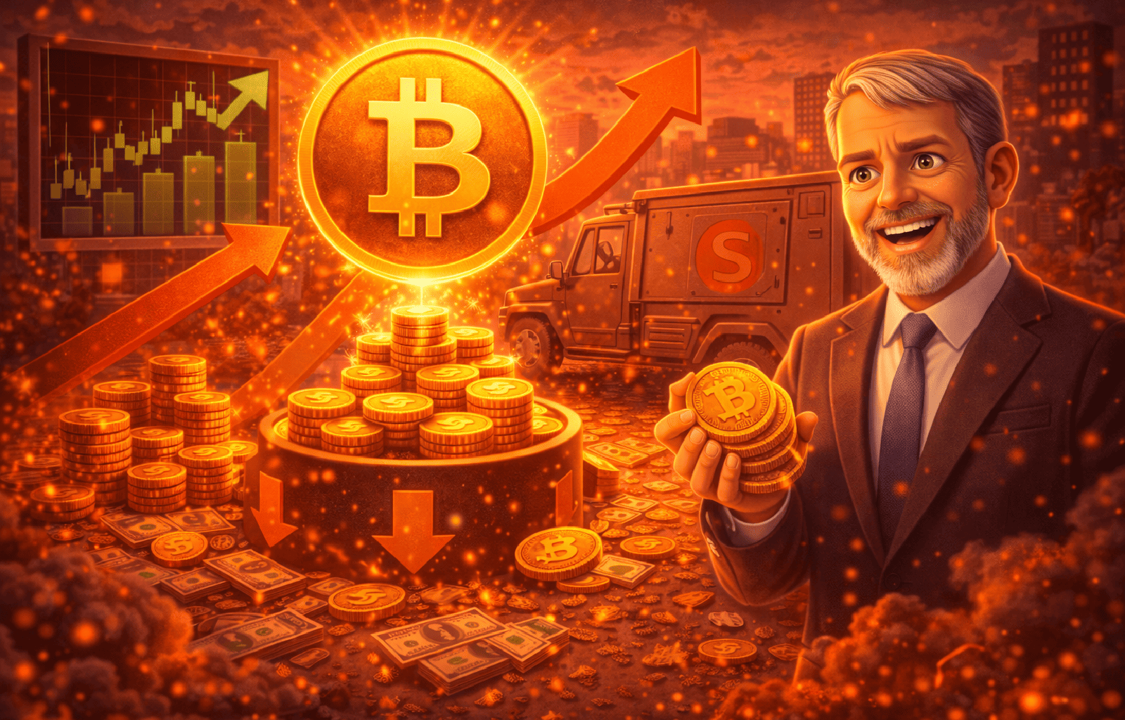 Bitcoin pode disparar para US$ 110 mil enquanto Strategy domina oferta de BTC