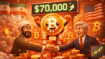 Bitcoin supera os US$ 70 mil após cessar-fogo: mercado virou ou é efeito passageiro?
