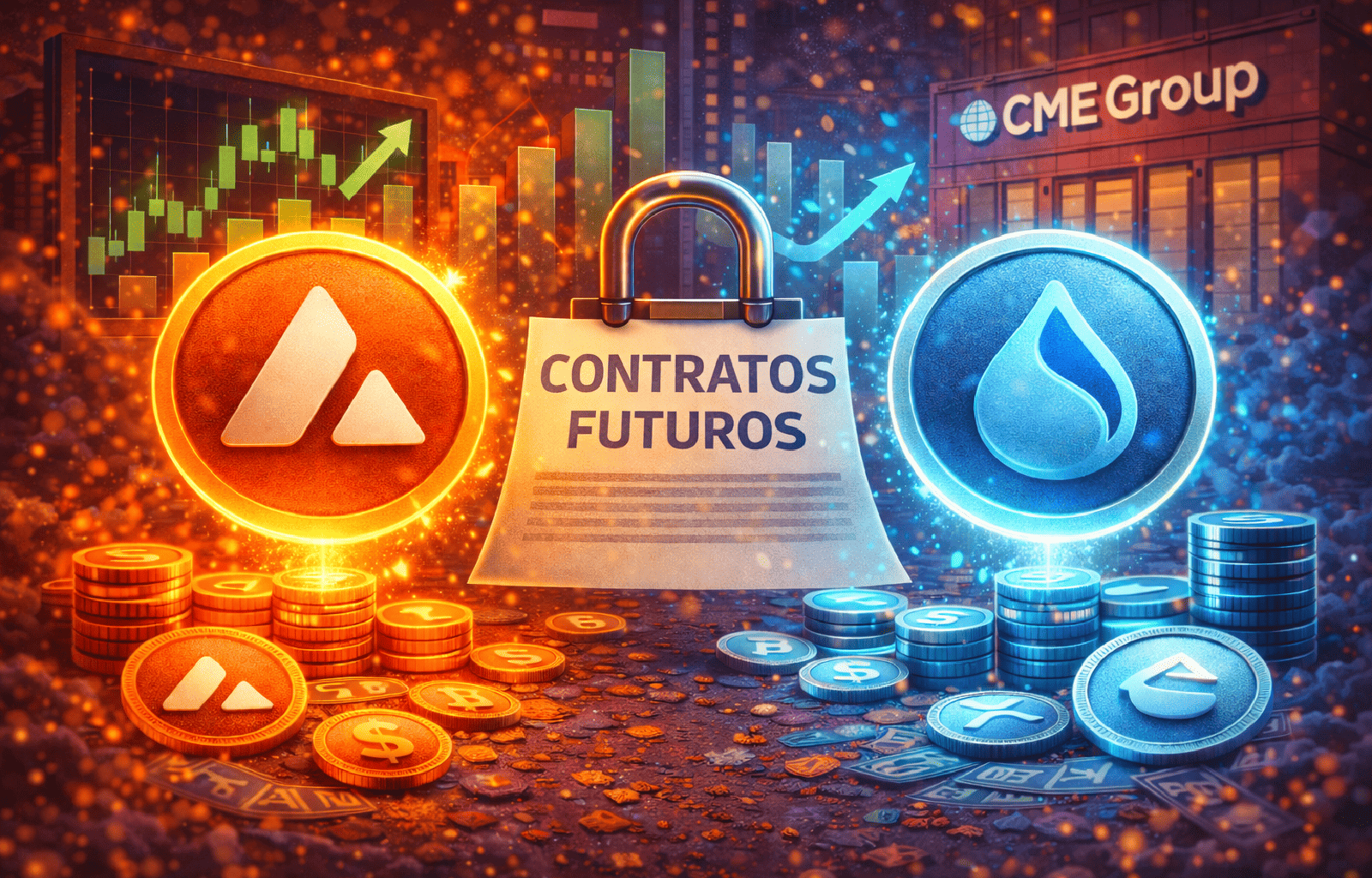 CME Group aposta em Avalanche e Sui e expande contratos futuros de criptomoedas