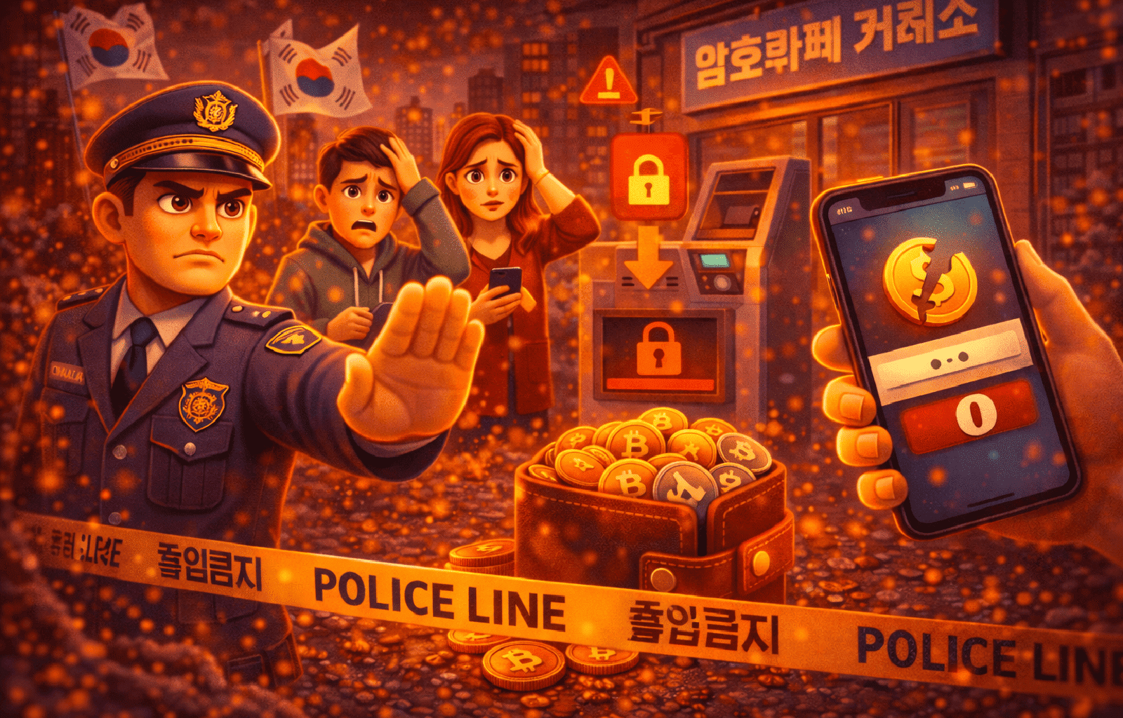 Coreia do Sul reforça regras para saques de criptomoedas após prejuízos com golpes