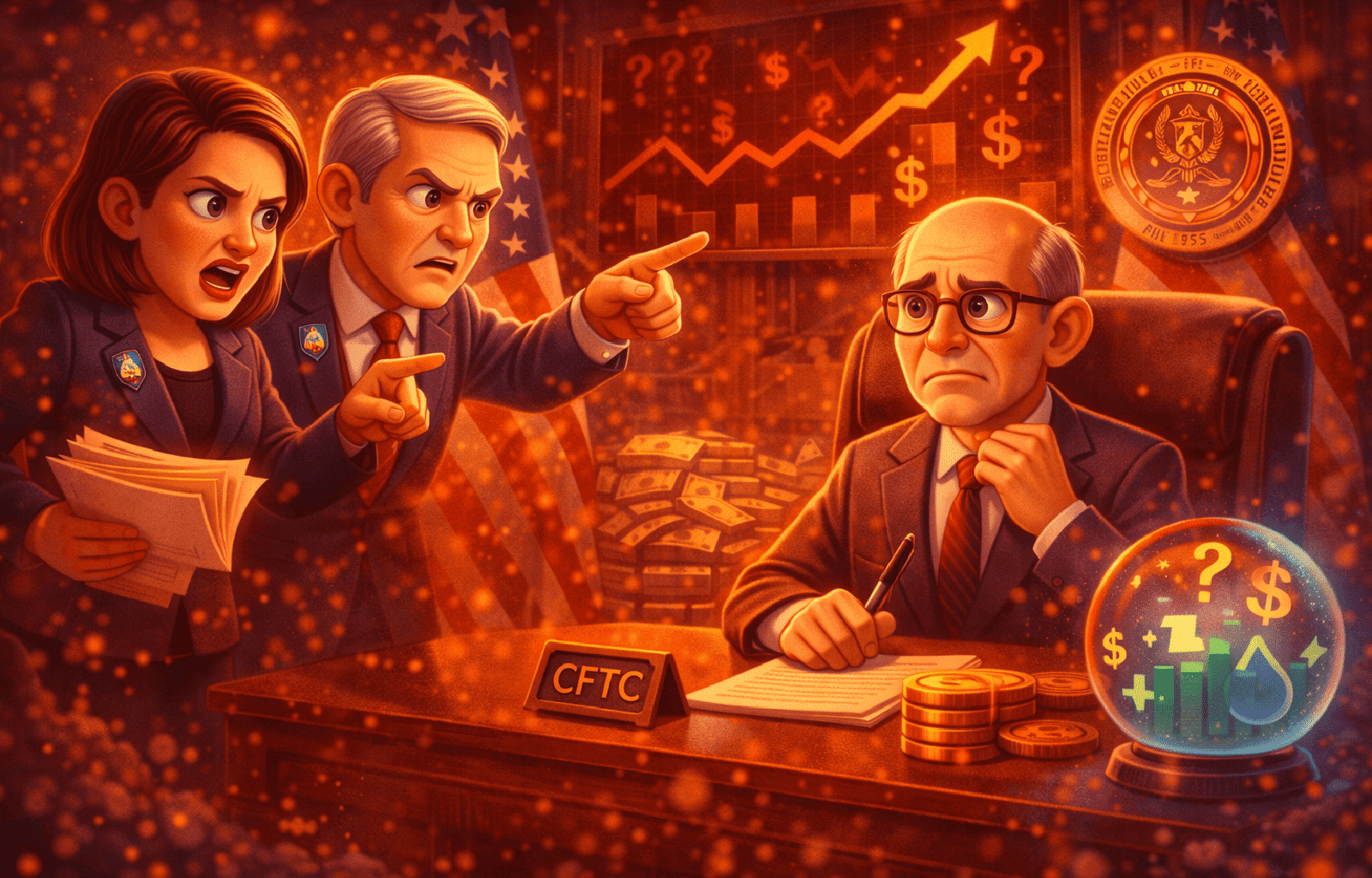 Democratas pressionam presidente da CFTC por uso de informação privilegiada no mercado de previsão