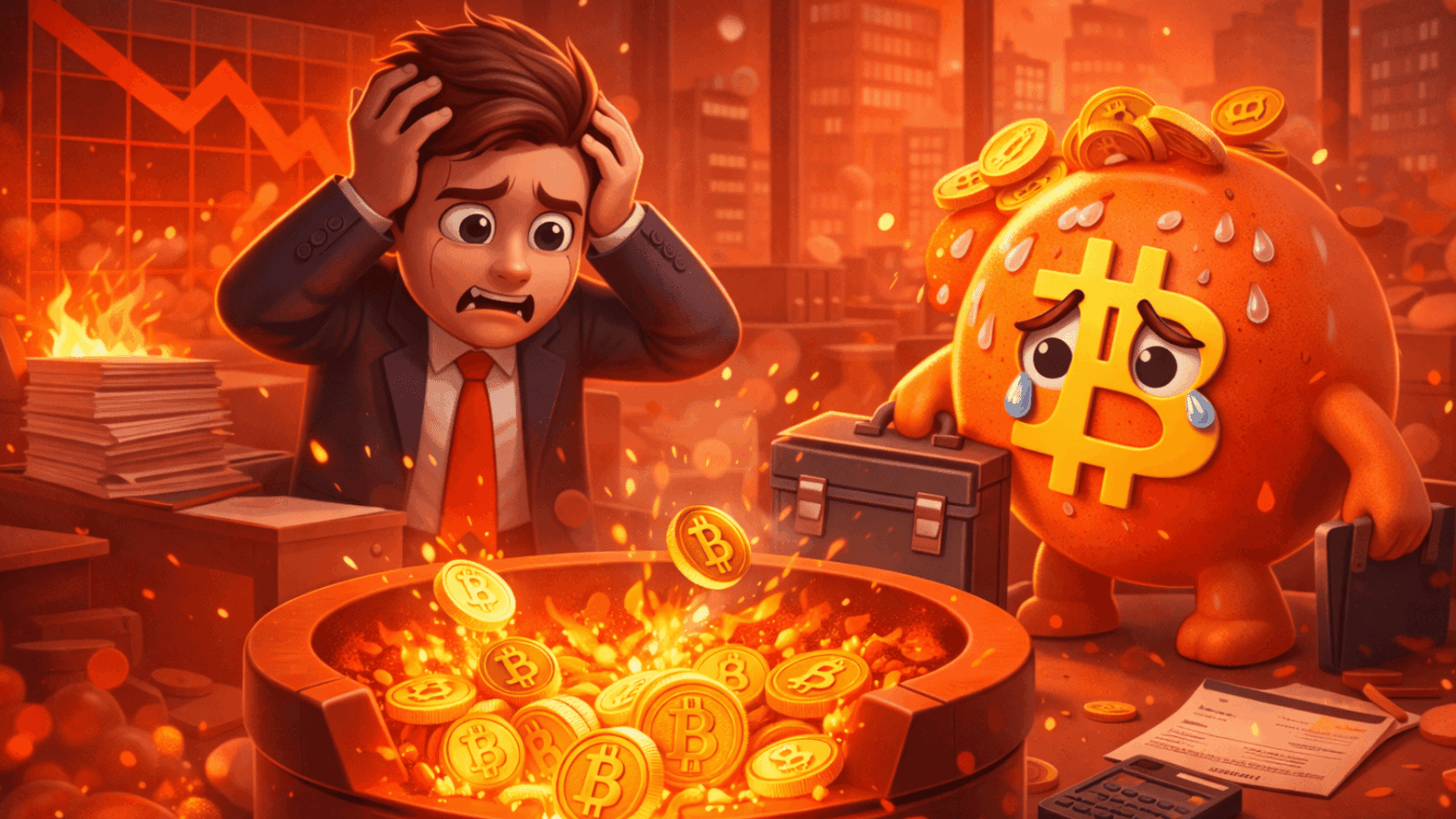 Empresa liquida todos os BTC e abandona estratégia após pressão por dívida