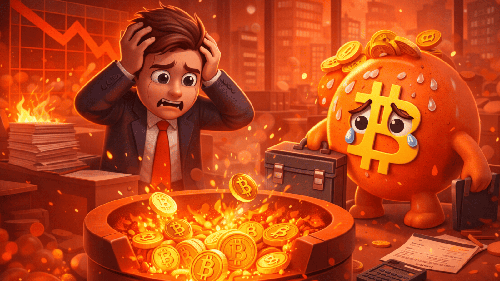 Empresa liquida todos os BTC e abandona estratégia após pressão por dívida