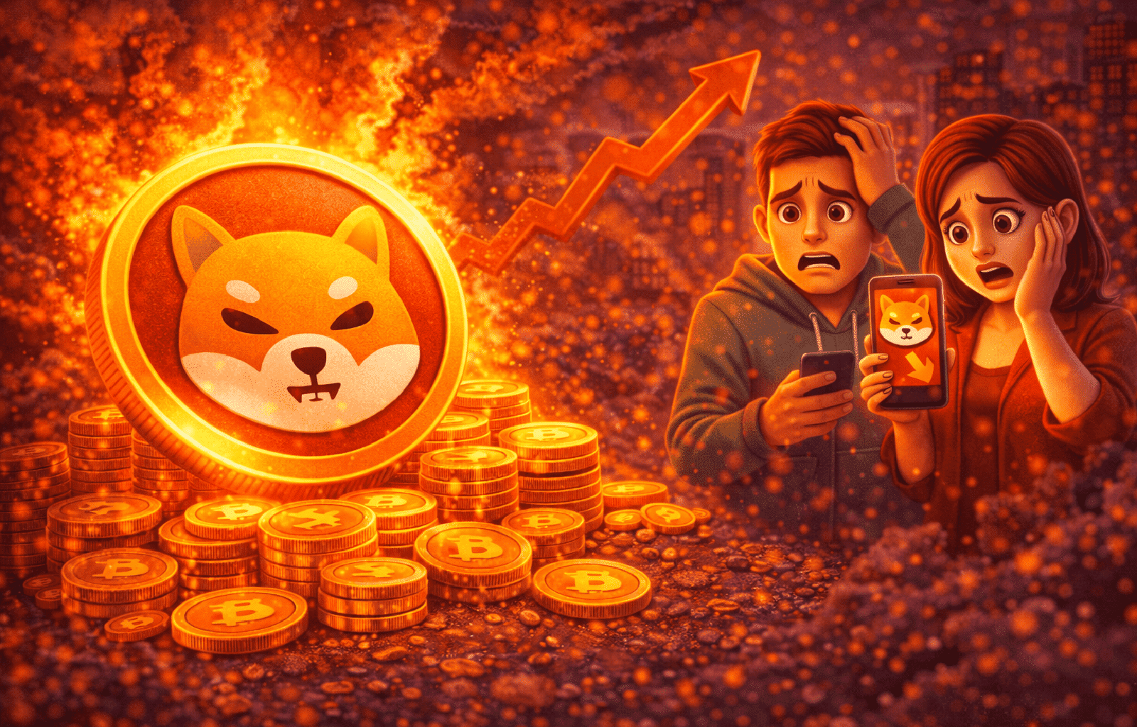 Explosão no Shiba Inu fluxo atinge 157 bilhões e mercado teme queda brusca