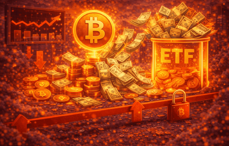 Fluxo de US$ 471 milhões nos ETFs de Bitcoin dispara mas preço segue travado abaixo dos US$ 70 mil