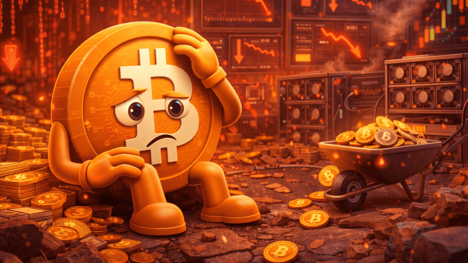 O que está segurando o Bitcoin? Fluxos digitais despencam e mineração vende ativos