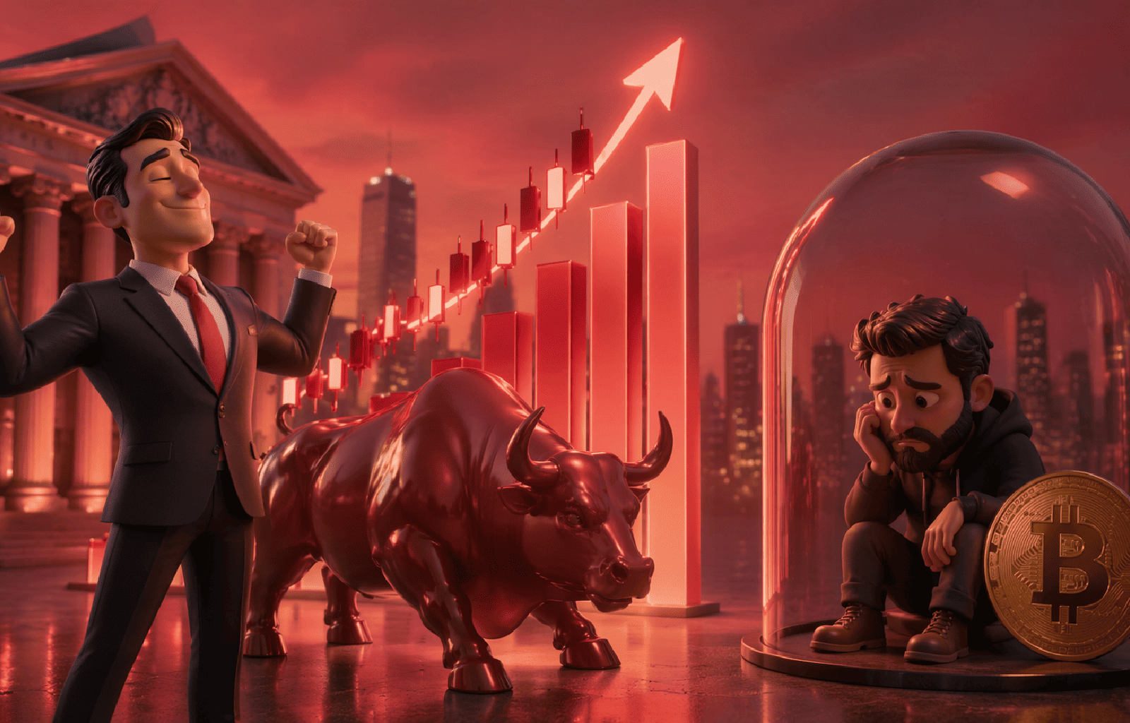 S&P 500 bate recorde e adiciona US$ 6 trilhões enquanto Bitcoin segue travado em US$ 73 mil