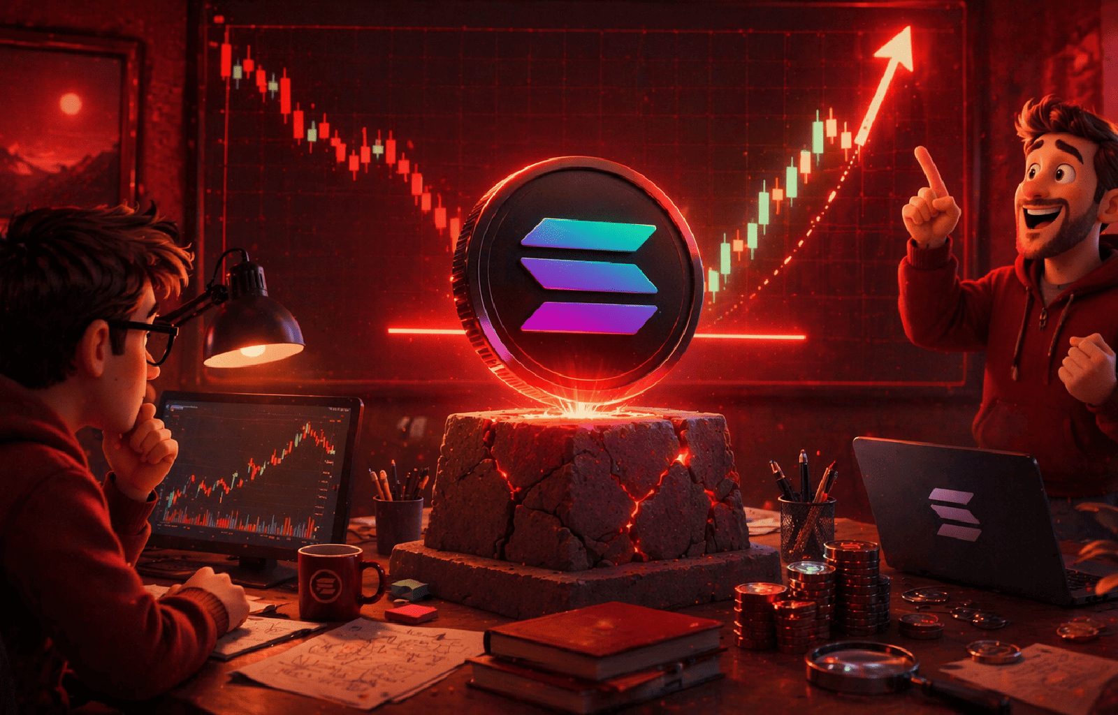 Solana testa suporte decisivo enquanto trader projeta valorização de até 400%