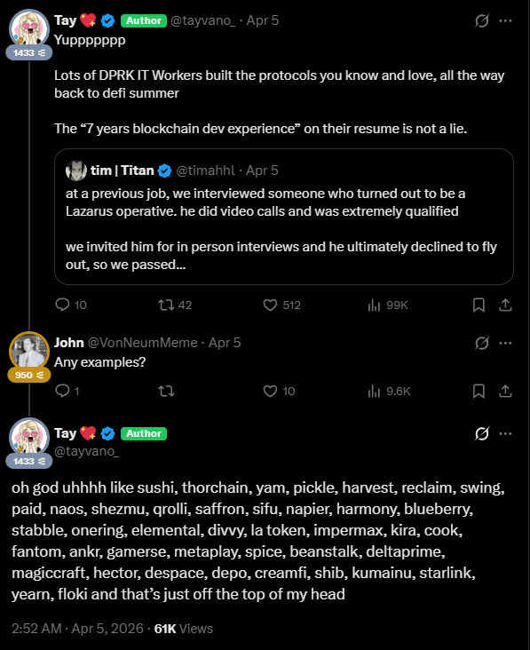 Coreia do Norte se infiltrou no DeFi e ajudou a construir projetos populares