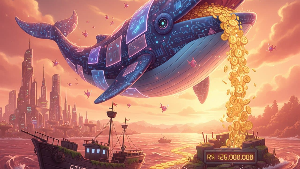 Baleia do Ethereum move R$ 126 milhões após 11 anos parada