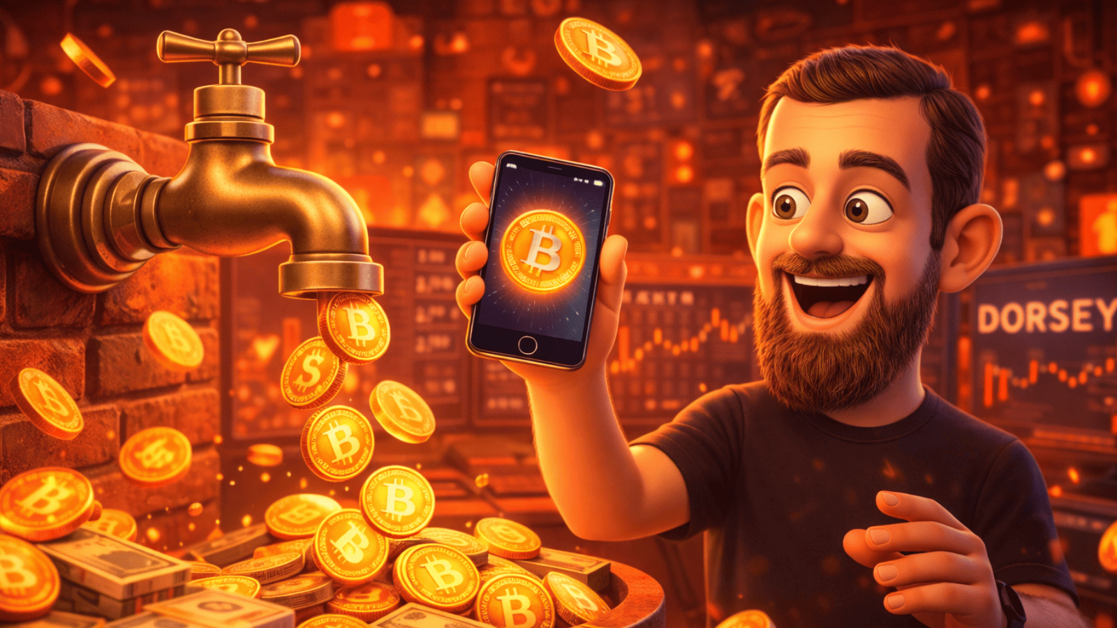 Bitcoin de graça? Dorsey revive faucet histórico e agita o mercado