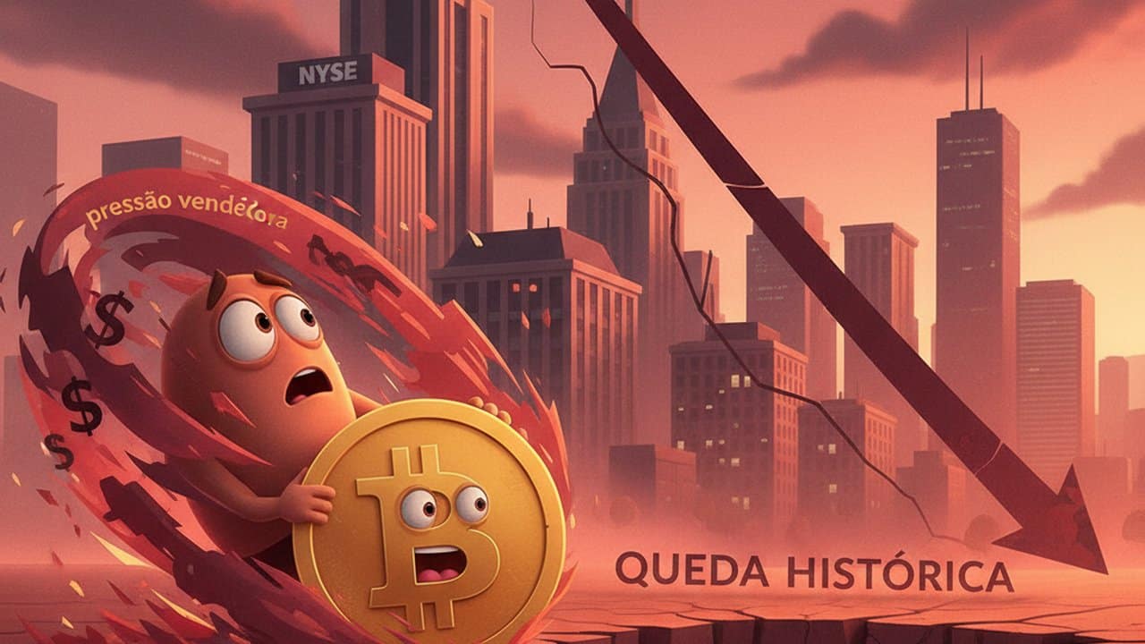 Bitcoin enfrenta pressão vendedora nos EUA e ameaça repetir queda histórica