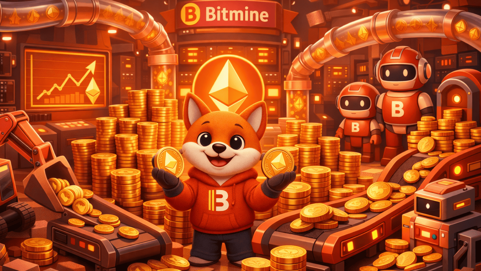 Bitmine compra 101 mil ETH e se aproxima de 5% da oferta total