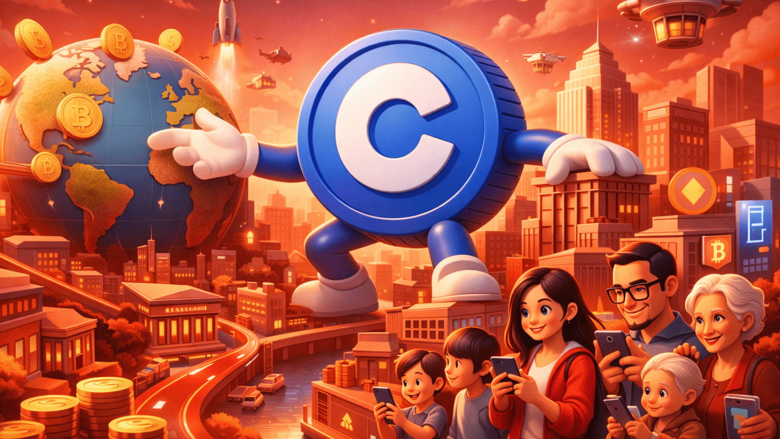 Coinbase quer dominar o sistema financeiro e levar cripto a 1 bilhão de pessoas