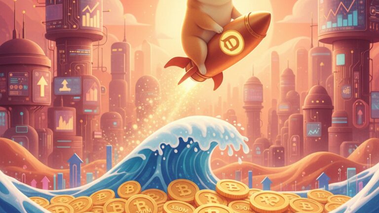 Dogecoin dispara mas de 3% com baleias comprando 330 milhões de tokens