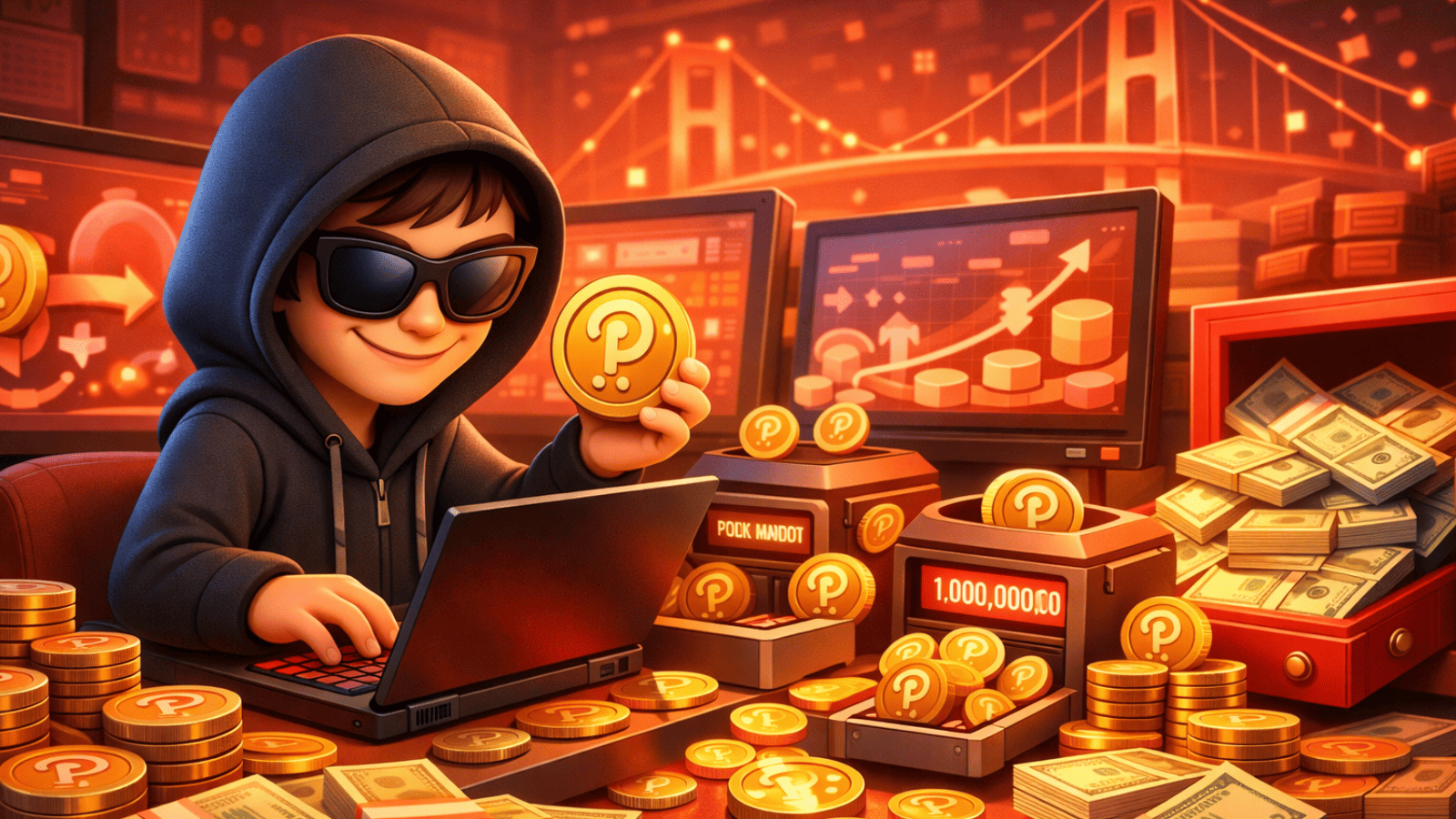 Hacker cria 1 bilhão de tokens falsos de Polkadot e lucra US$ 237 mil em falha de bridge