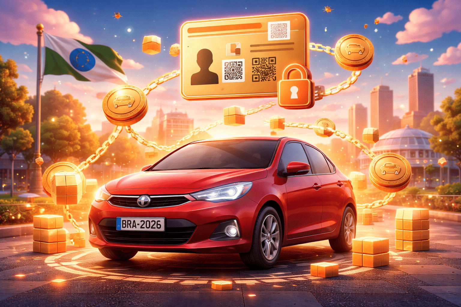 tokenização carros blockchain