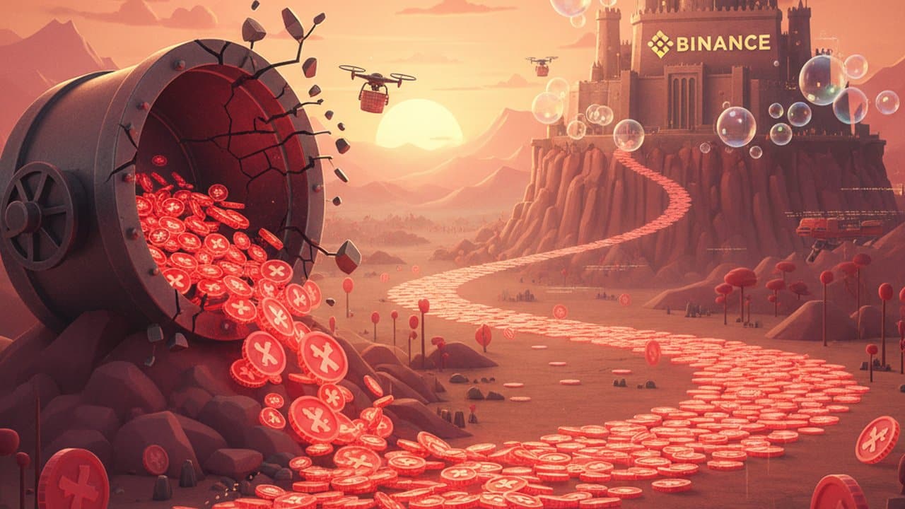 Escassez histórica de XRP na Binance coincide com movimentação de 1,1 bilhão de tokens