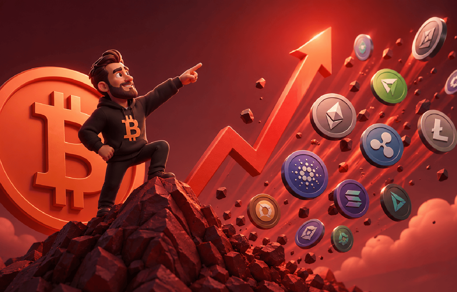Domínio do Bitcoin ultrapassa 61% É o começo de uma nova alta das altcoins