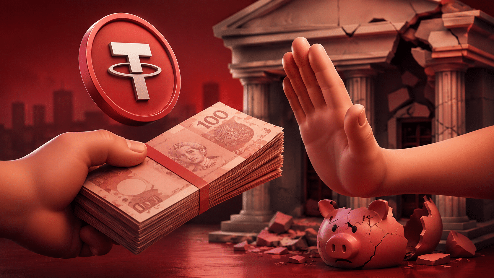 Tether treta