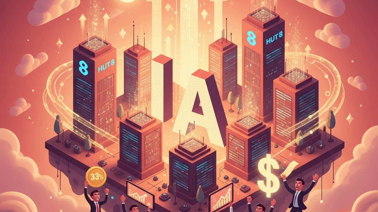 Ações da Hut 8 disparam 30% após contrato bilionário com IA
