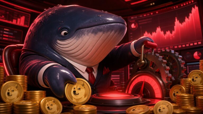 Baleia aposta US$ 2,25 mi alavancada em 10x no Dogecoin