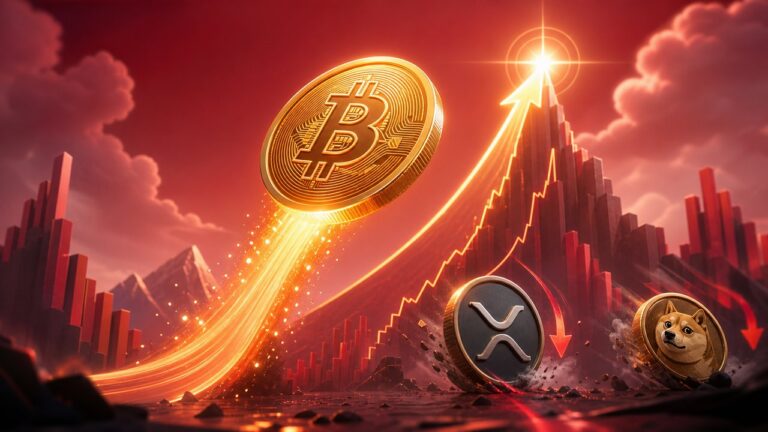 Bitcoin mira US$ 91 mil enquanto XRP e DOGE perdem força