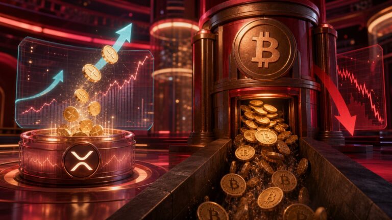 ETFs de XRP captam US$ 8,8 milhões enquanto Bitcoin perde US$ 100 milhões