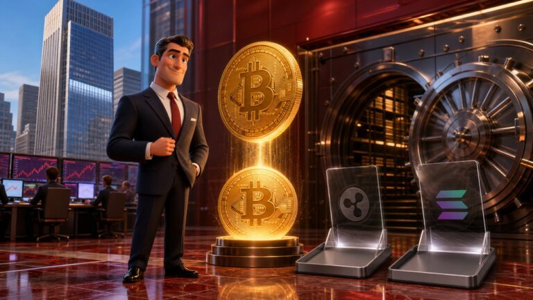 Goldman Sachs zera ETFs de XRP e Solana e dobra aposta no Bitcoin