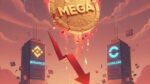 Token MEGA despenca 12% após estreia na Binance e Coinbase