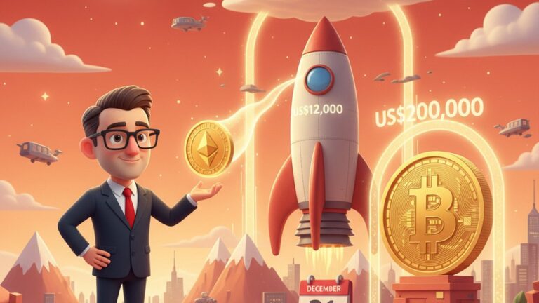 Tom Lee projeta ETH a US$ 12 mil e BTC a US$ 200 mil até dezembro