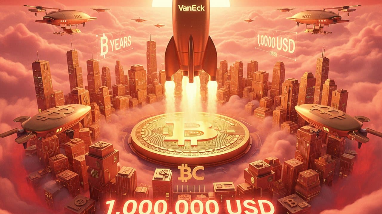 VanEck projeta Bitcoin a US$ 1 milhão em cinco anos como cenário-base