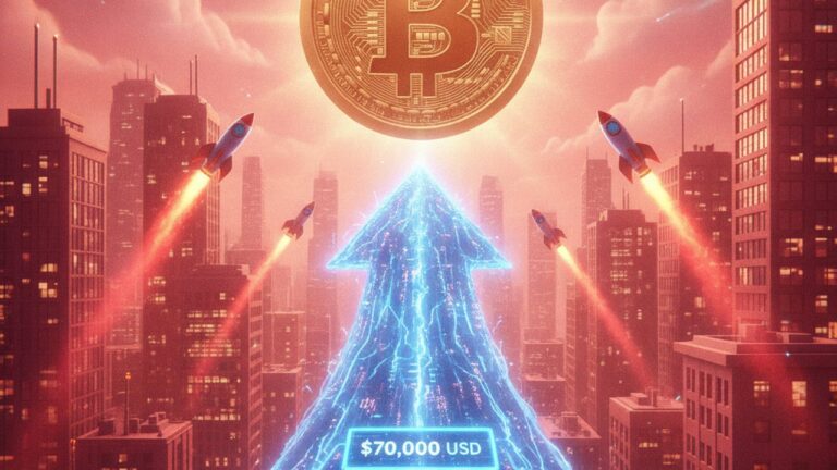 Bitcoin mira US$ 70 mil com US$ 2,68 bilhões em liquidez de shorts