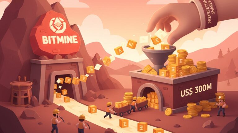 Bitmine capta US$ 300 mi em ações preferenciais para ampliar tesouraria em Ethereum