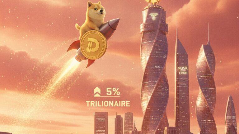 Dogecoin sobe 5% com Musk virando primeiro trilionário do mundo