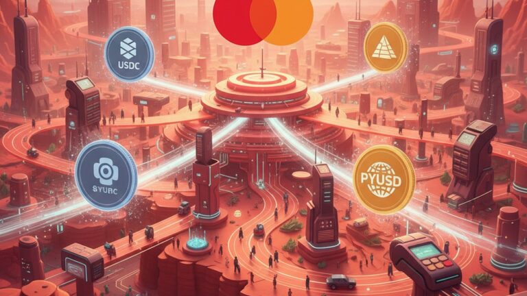 Mastercard adota USDC, PYUSD e RLUSD para liquidar cartões