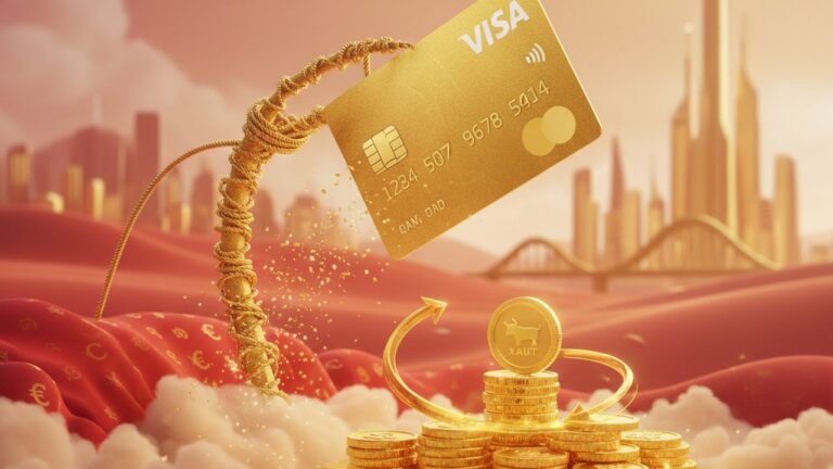 Tether lança 1º cartão Visa lastreado em ouro com cashback em XAUT