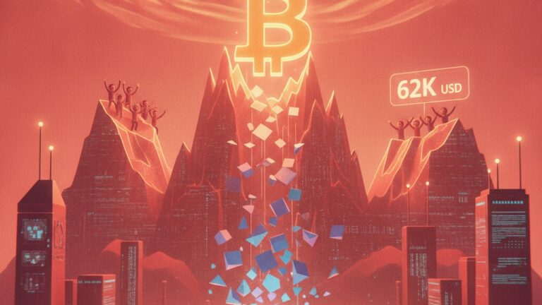 Bitcoin retoma US$ 62 mil e liquidações despencam para US$ 31 milhões