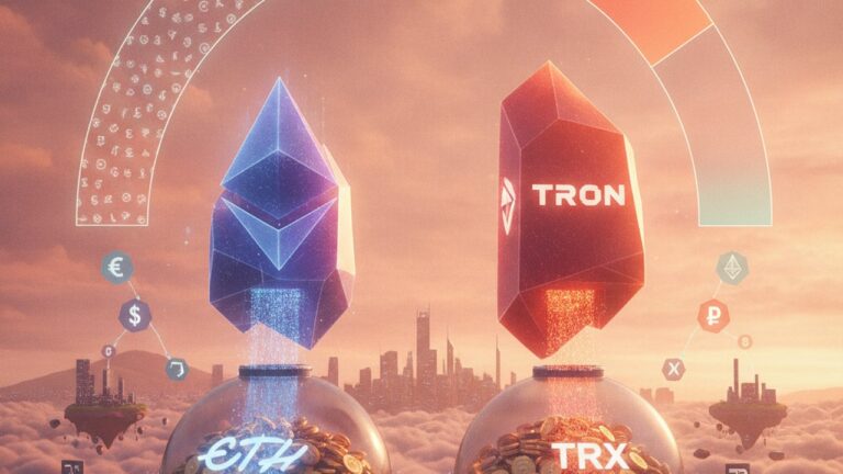 Ethereum e Tron concentram 81% do supply global de stablecoins