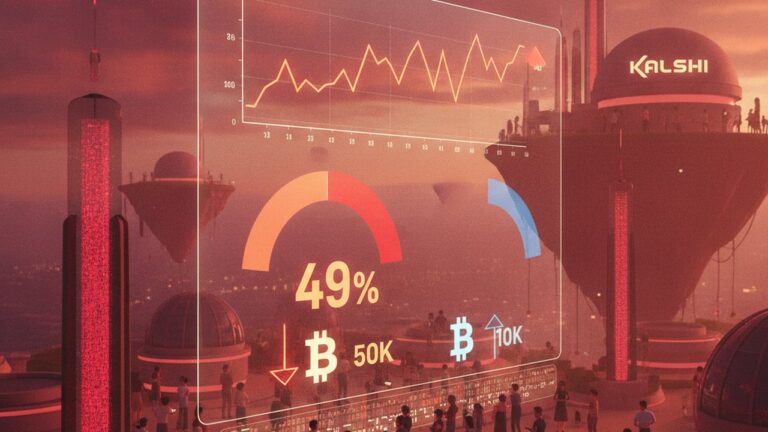 Kalshi: 49% dos traders apostam em Bitcoin abaixo de US$ 50 mil
