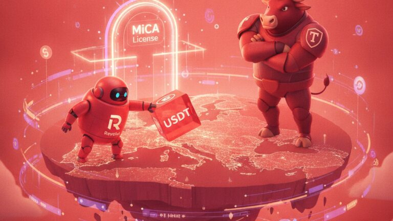 Revolut remove USDT da Europa após Tether recusar licença MiCA